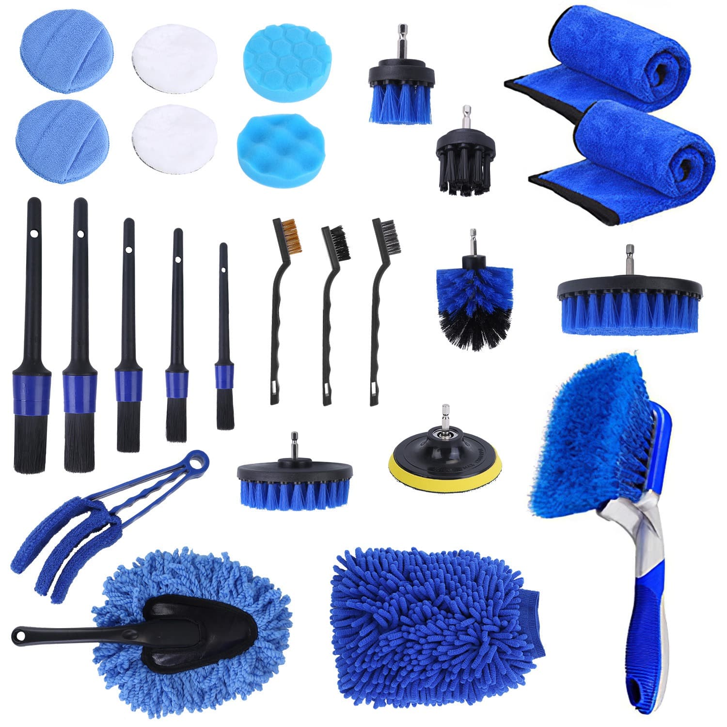 26-Piece Car Detailing Brush Kit