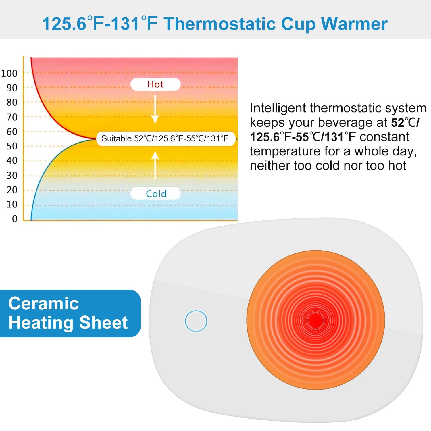 Coffee Mug Warmer with Auto On/Off