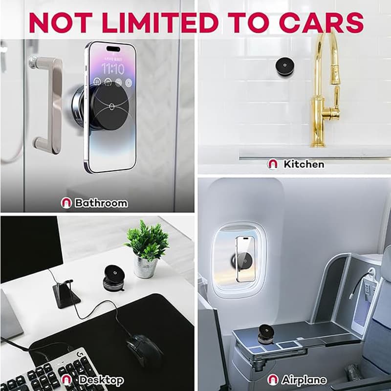 Magnetic Suction Car Phone Mount, 360°