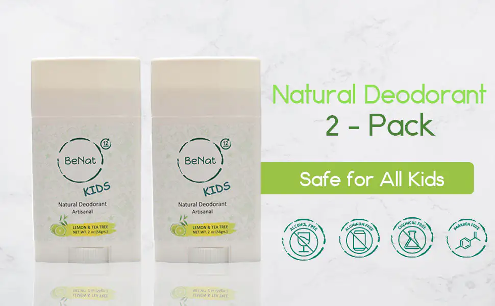 2-Pack All-Natural Deodorants for Kids & Teens – Teen Girls