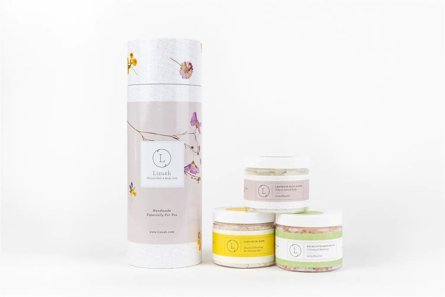Bath & Body Spa Gift Set, 3 Big Jars