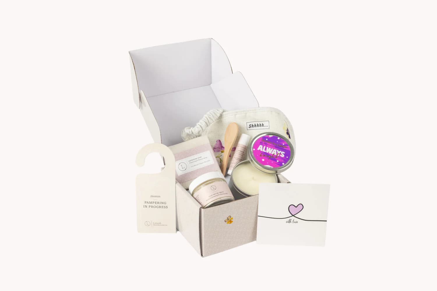 Natural bath and body gift set, Thank you gift box