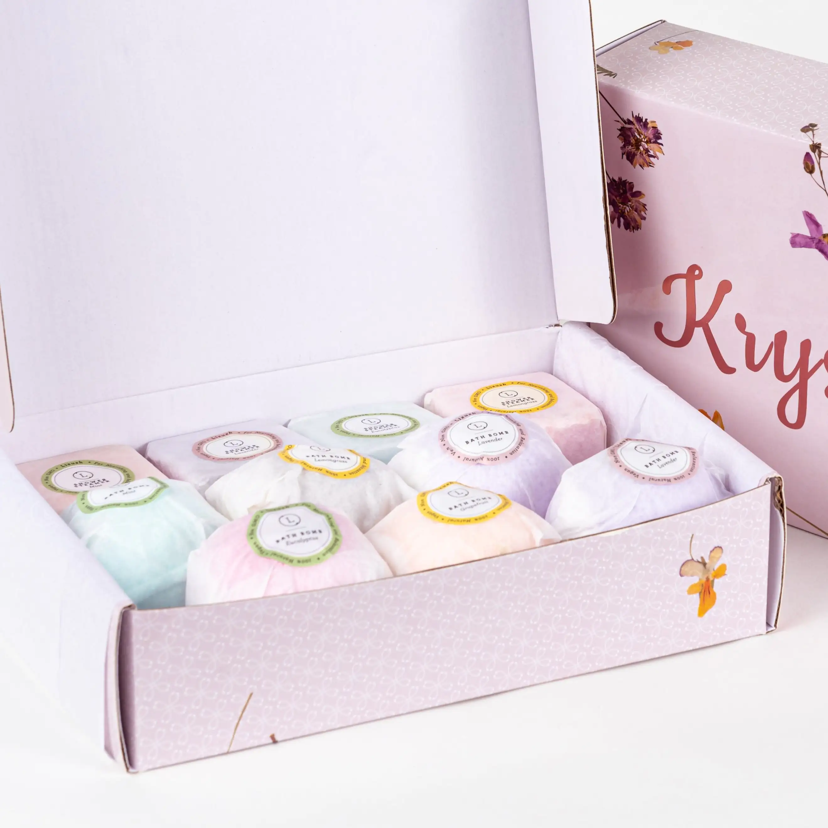 Natural Bath Bombs and Shower Steamers Set