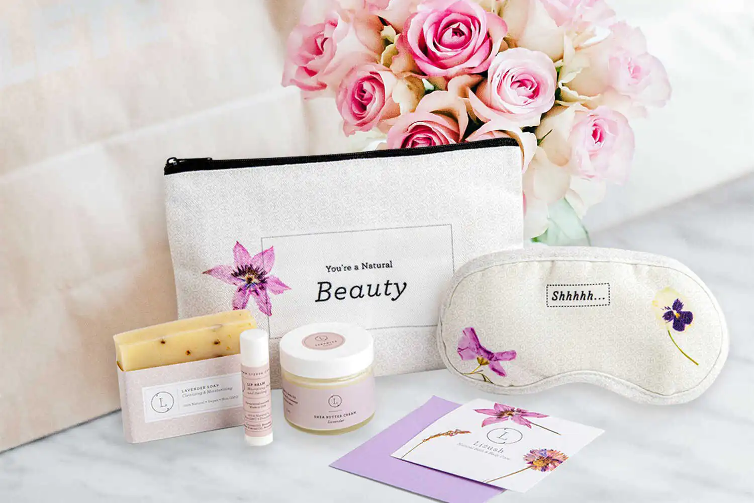 Cosmetic Bag Bath and Body Gift Set, Travel Toiletry Bag Kit
