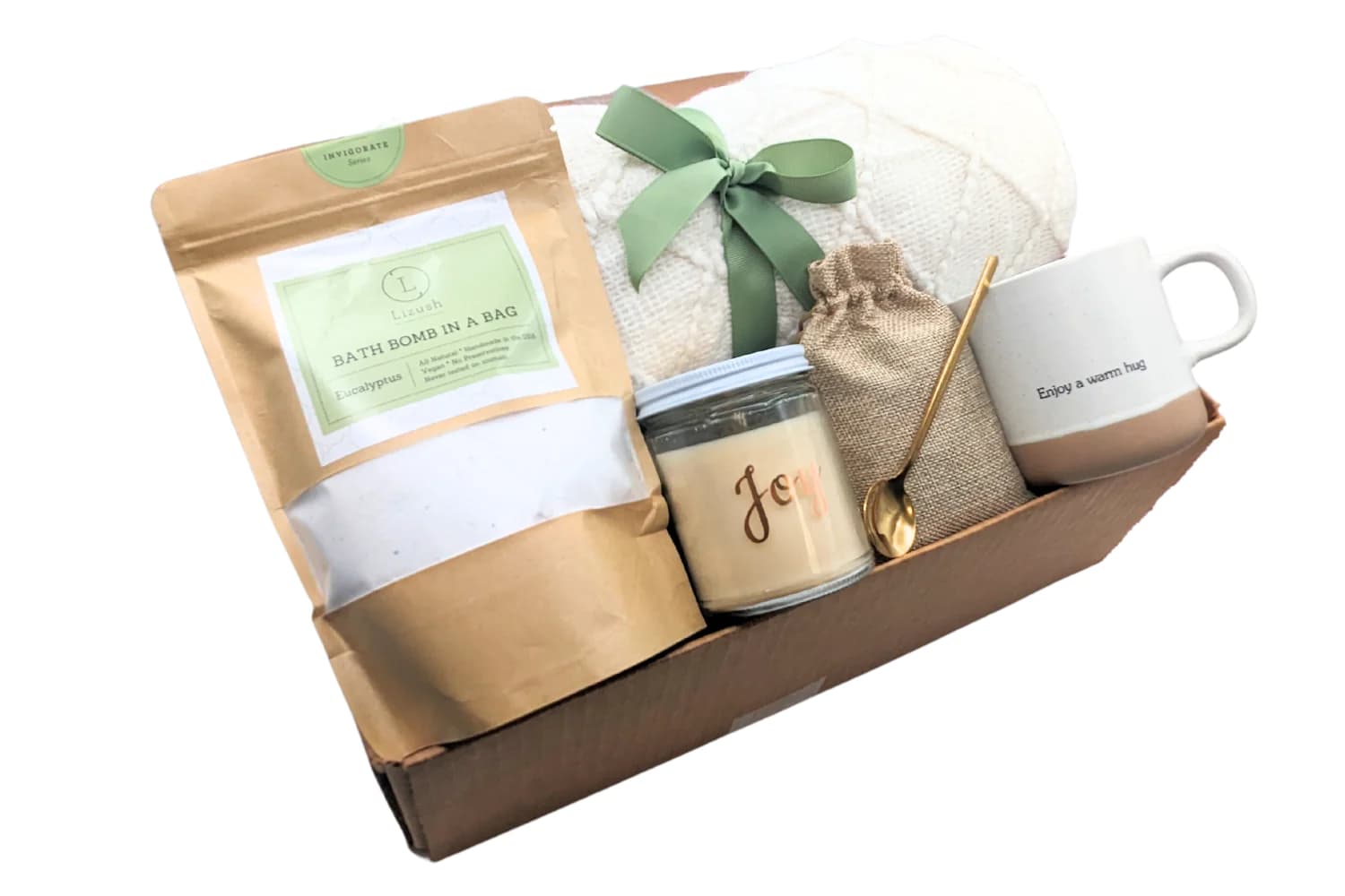 Cozy Night Gift Box with Blanket & Mug