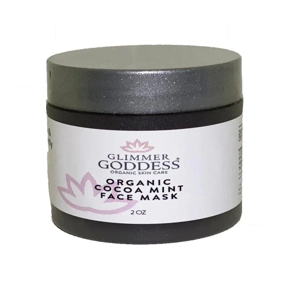 Organic Cocoa Mint Face Mask Brightens & Tightens Complexion – 2 oz.