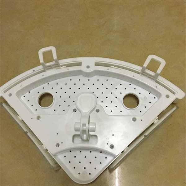 Adhesive Bathroom Corner Shelf with Hooks, No Drilling – photo 2