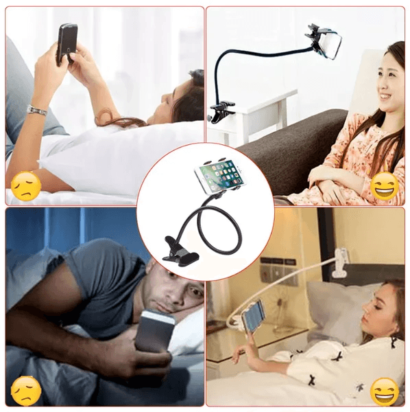 Gooseneck Phone Holder with Clamp, 29.5 in Flexible Arm – photo 5