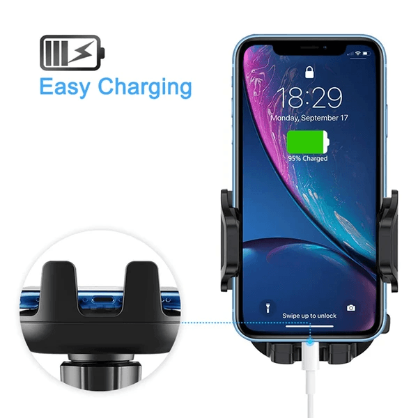 Windshield and Vent Car Phone Holder, 360° Extendable Arm – photo 6