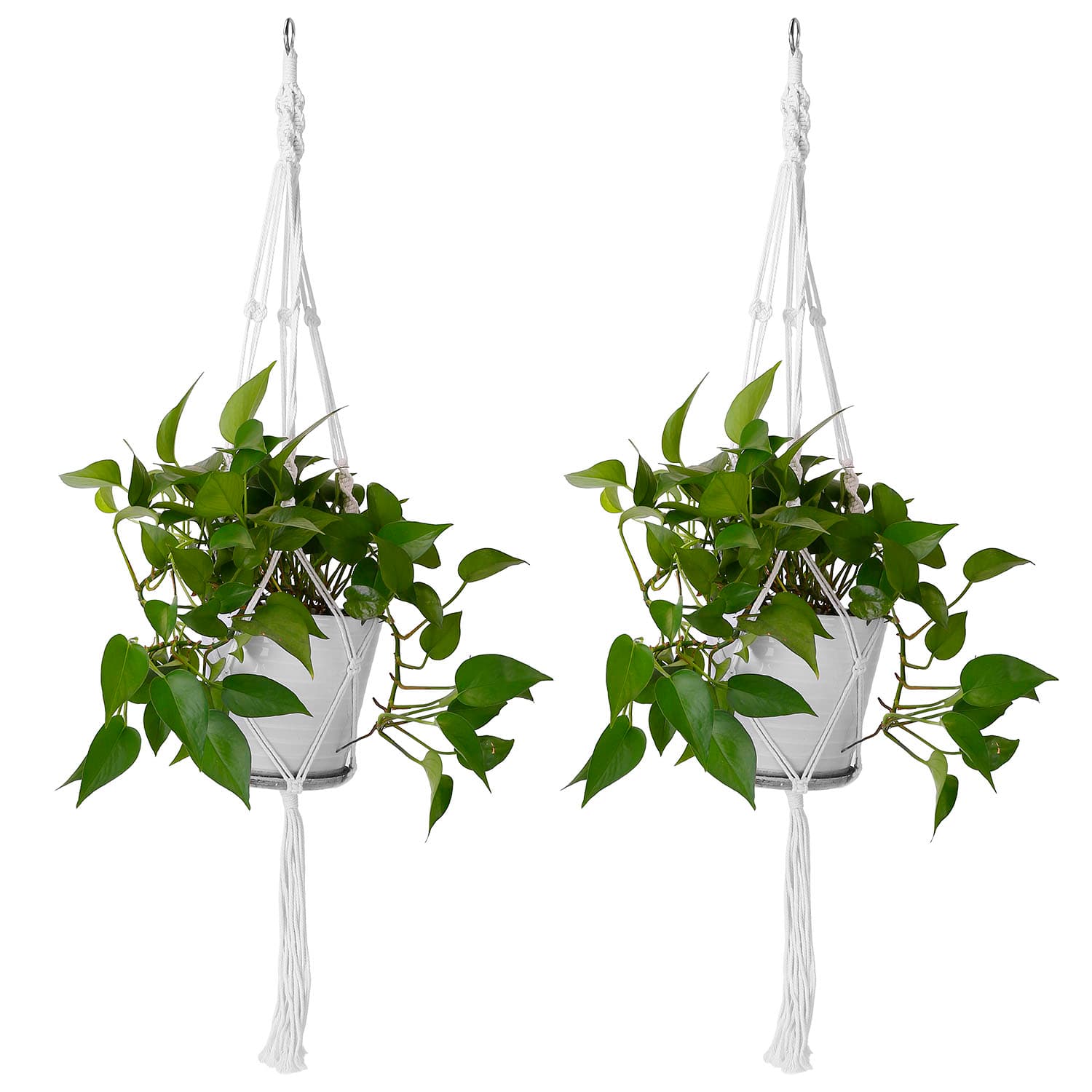 2-Pack Cotton Rope Plant Hangers, 40 in – photo 4