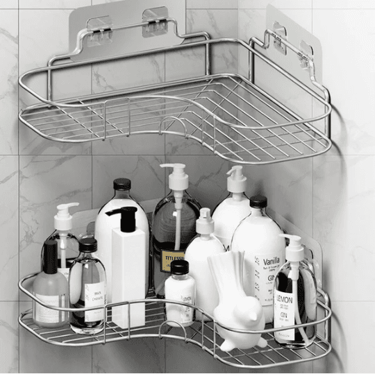 Stainless Steel Corner Shower Caddy, No Drilling – photo 6