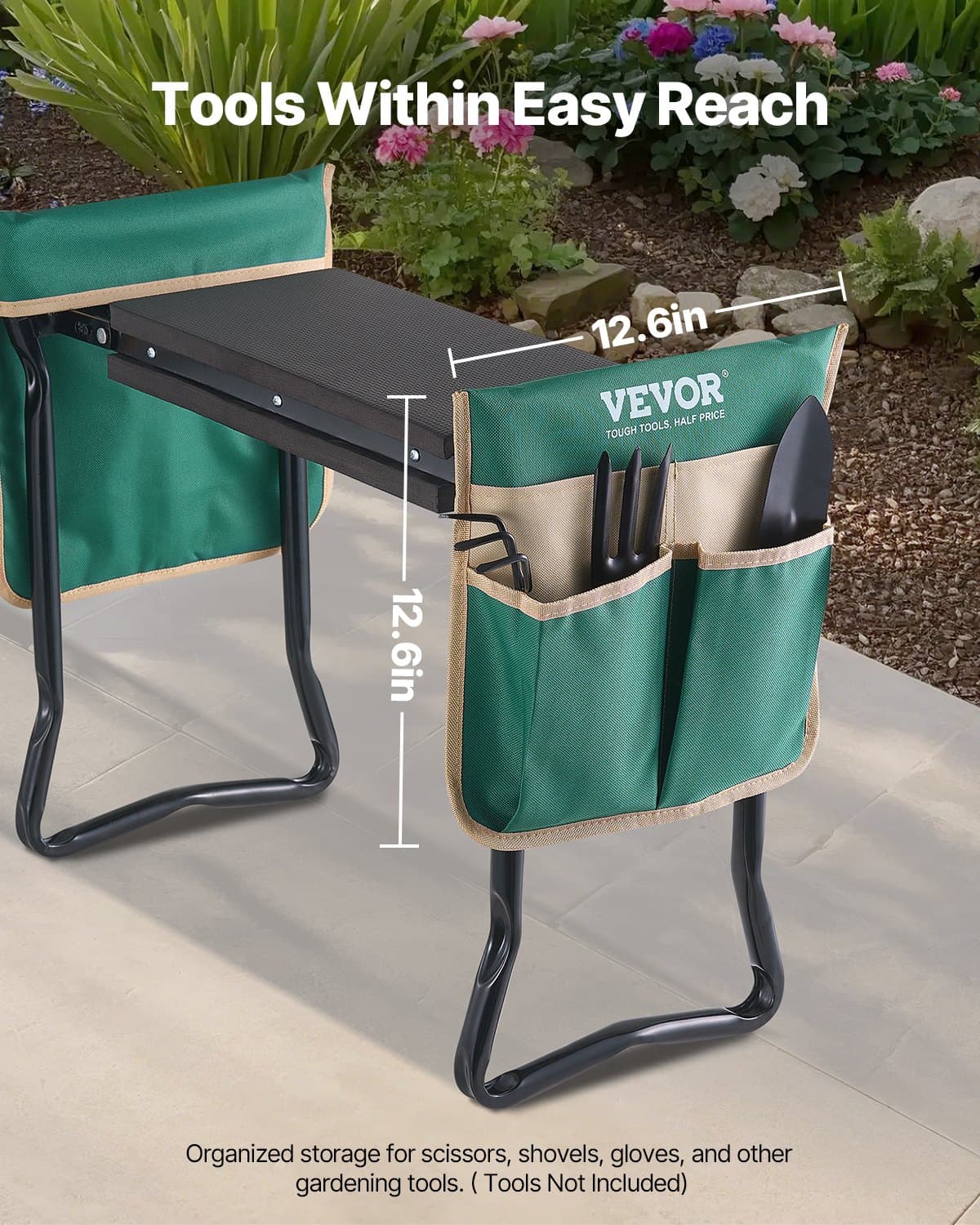 Folding Garden Kneeler and Seat with EVA Foam Pad – photo 6