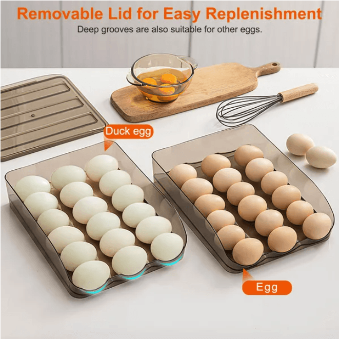 Rolling Egg Holder for the Refrigerator, 2-Tier – photo 4