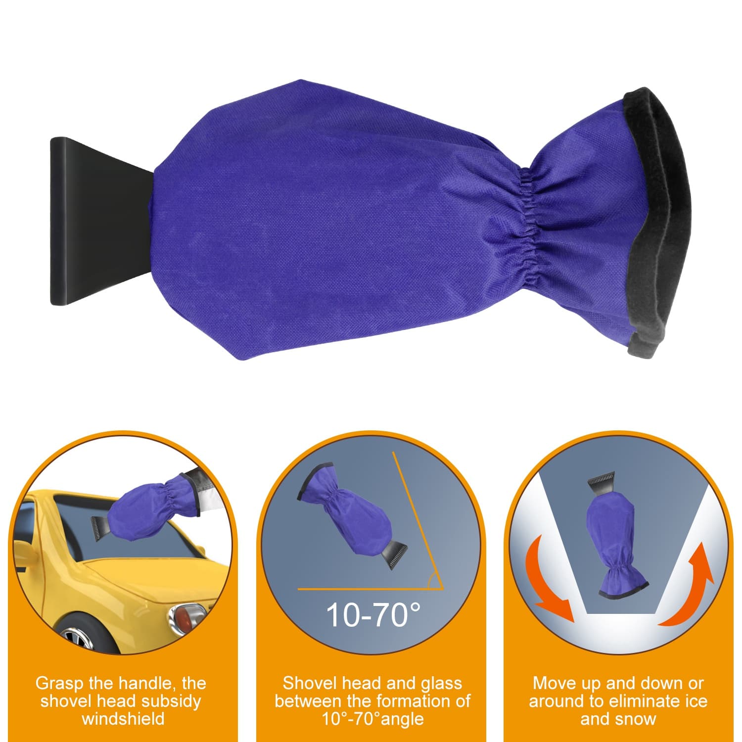 Ice Scraper Mitt with Fleece Lining – photo 5