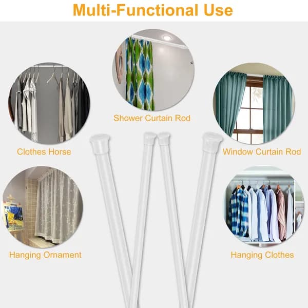 Spring Tension Curtain Rod, 21.7 to 35.4 in – photo 4