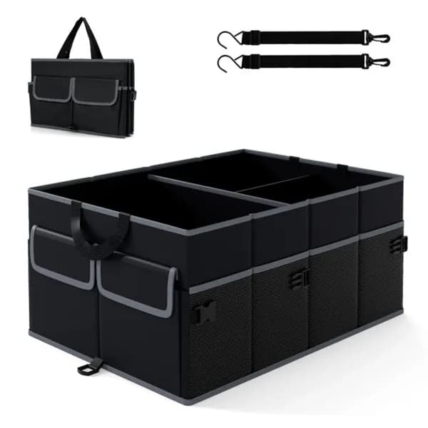 13-Gallon Car Trunk Organizer, 3 Compartments and 6 Pockets – photo 3