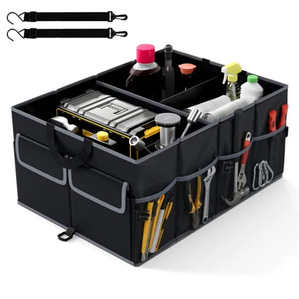 13-Gallon Car Trunk Organizer, 3 Compartments and 6 Pockets – photo 4