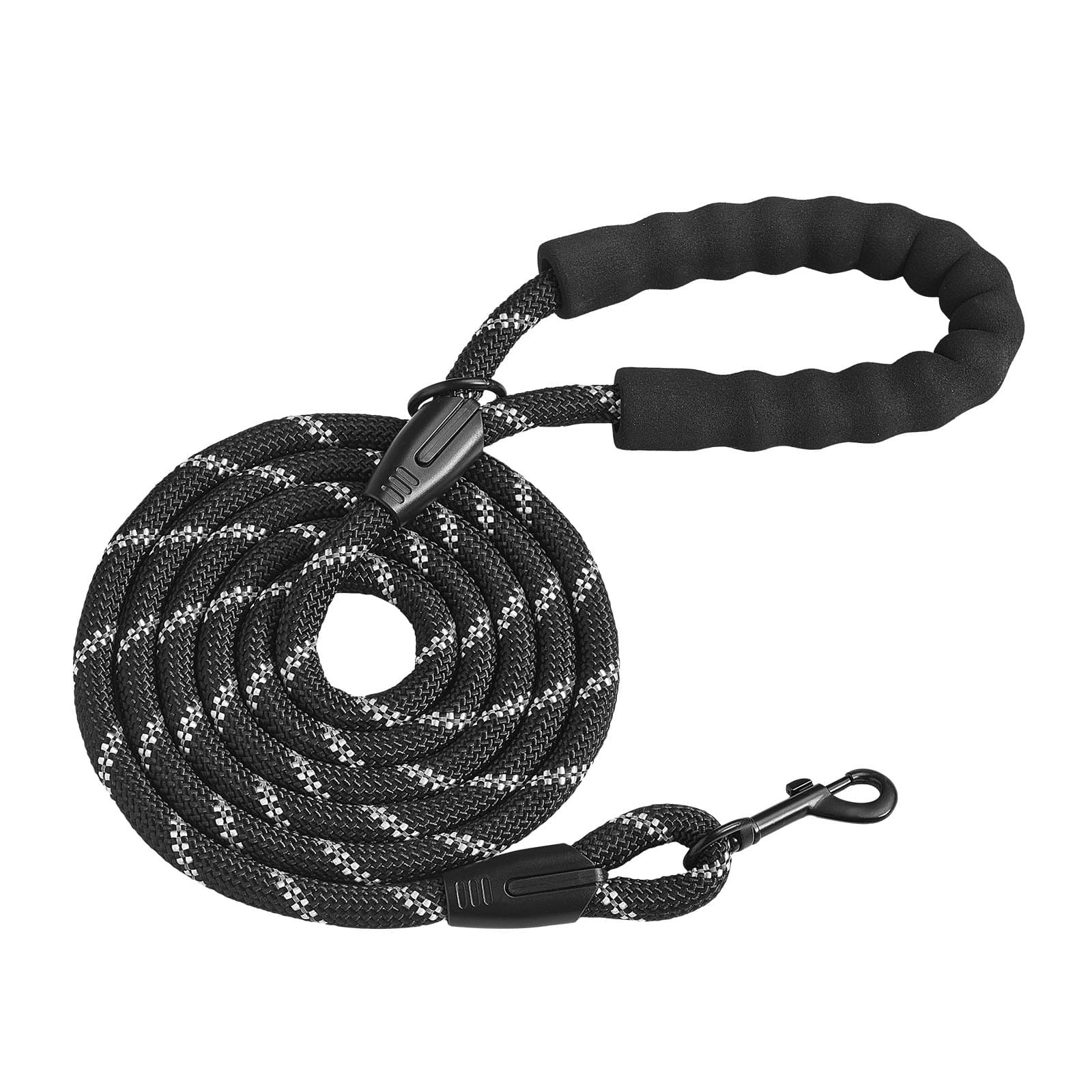 6 ft Rope Dog Leash with Padded Handle and Reflective Thread – photo 2