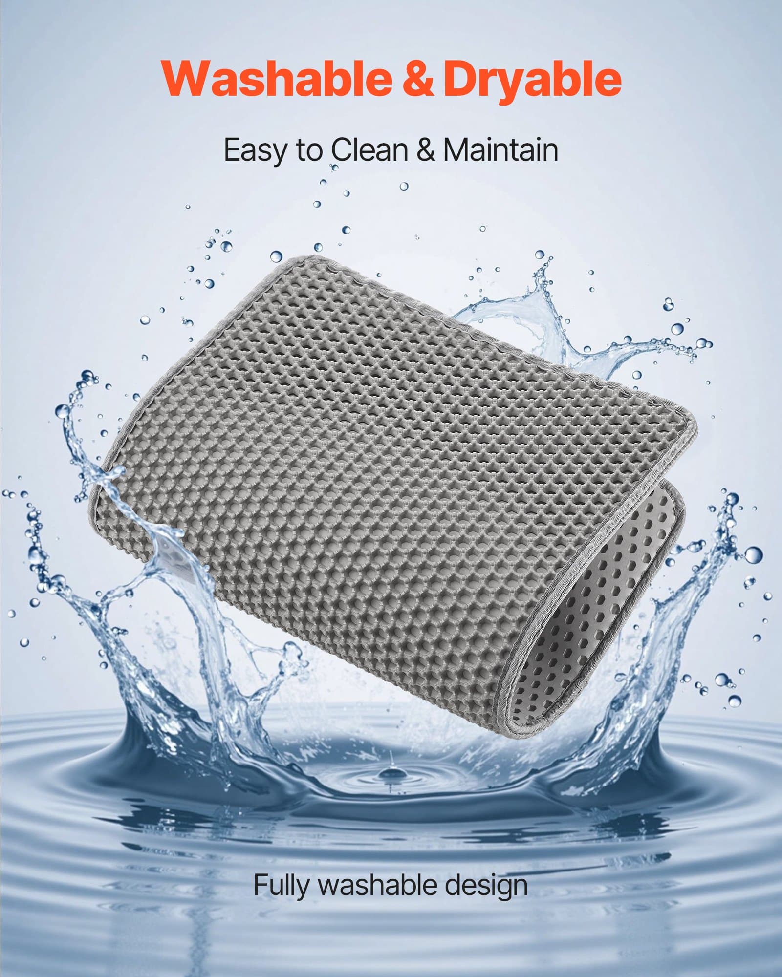Double-Layer Cat Litter Mat, 24 x 15 in, Waterproof – photo 3