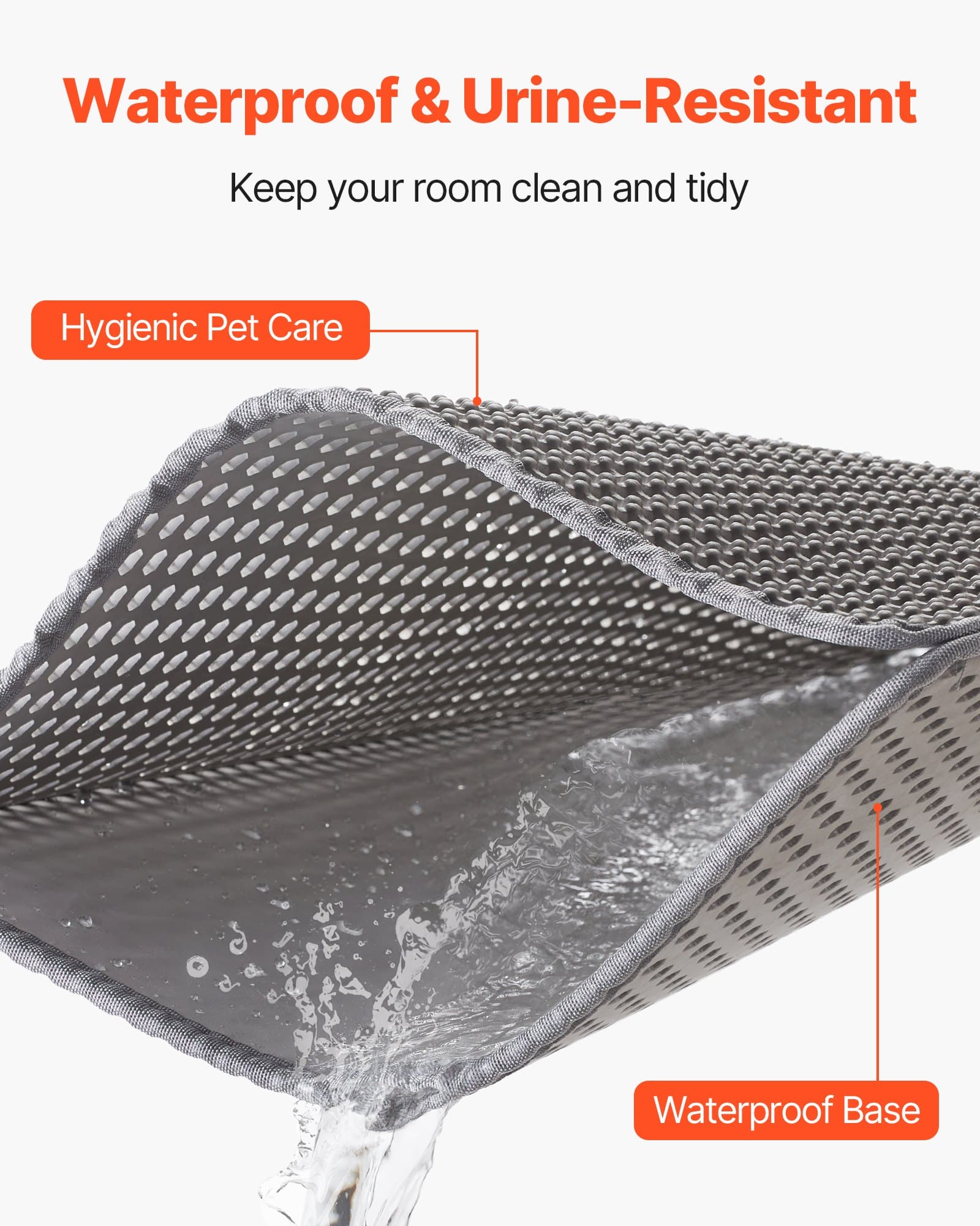Double-Layer Cat Litter Mat, 24 x 15 in, Waterproof – photo 5