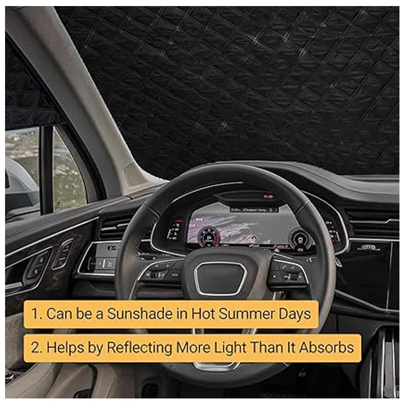 Windshield Snow Cover, 55 x 36 in, Fits Most Cars – photo 5