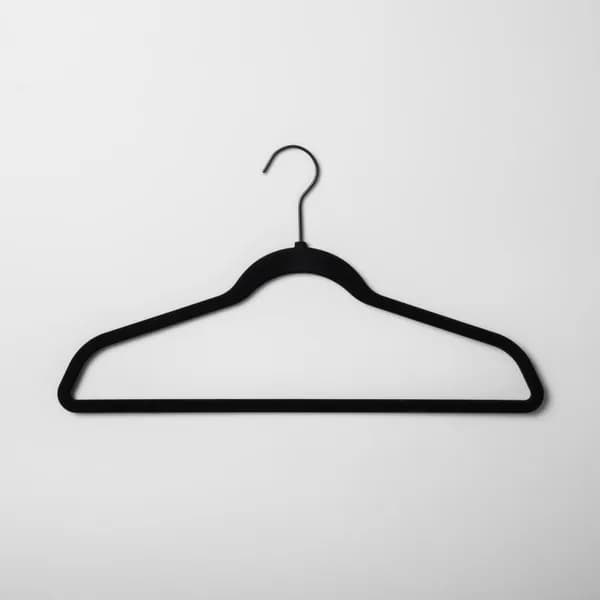 Velvet Hangers, 30-Pack, Slim Non-Slip – Black – photo 2