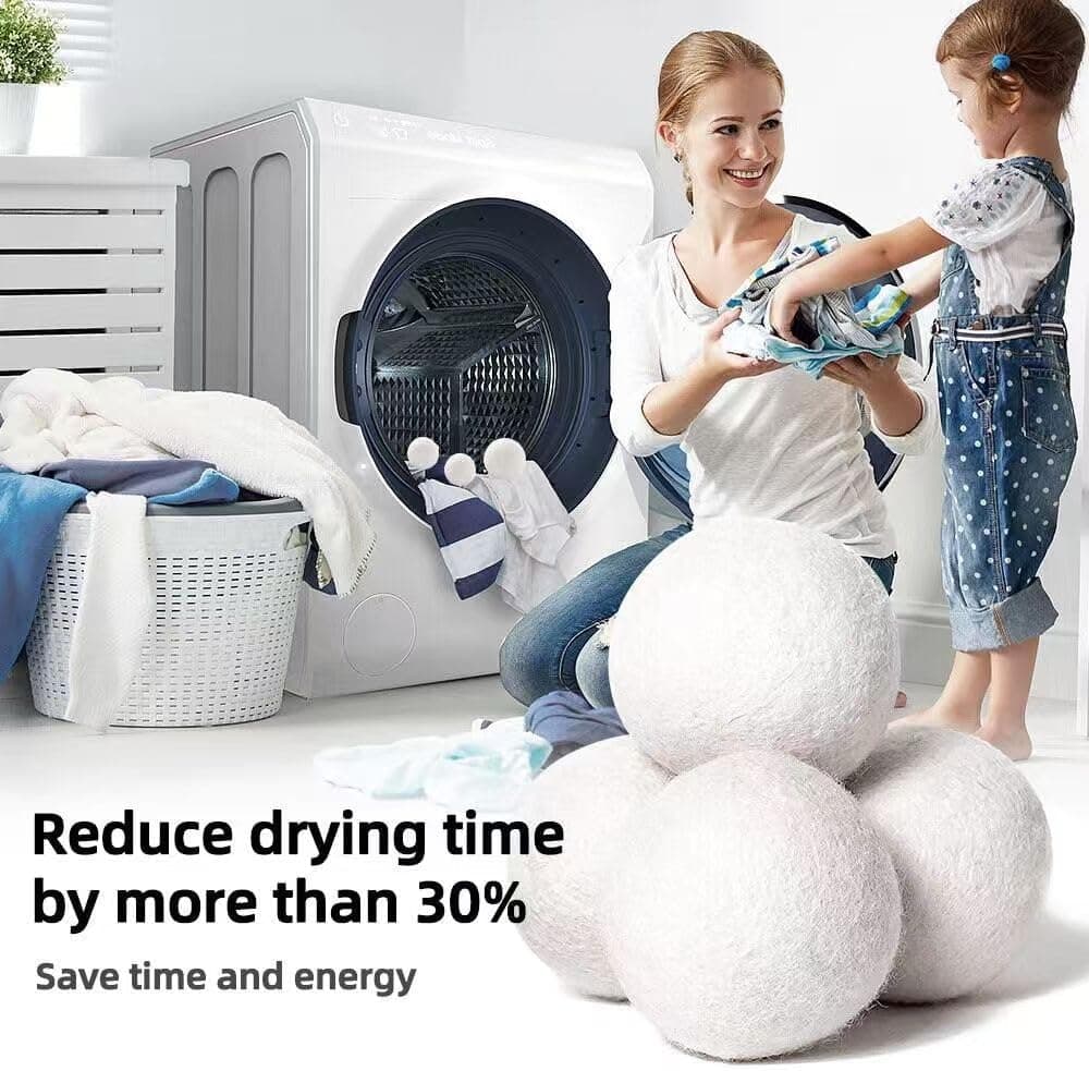 Wool Dryer Balls, 6-Pack, with Storage Bag – photo 3