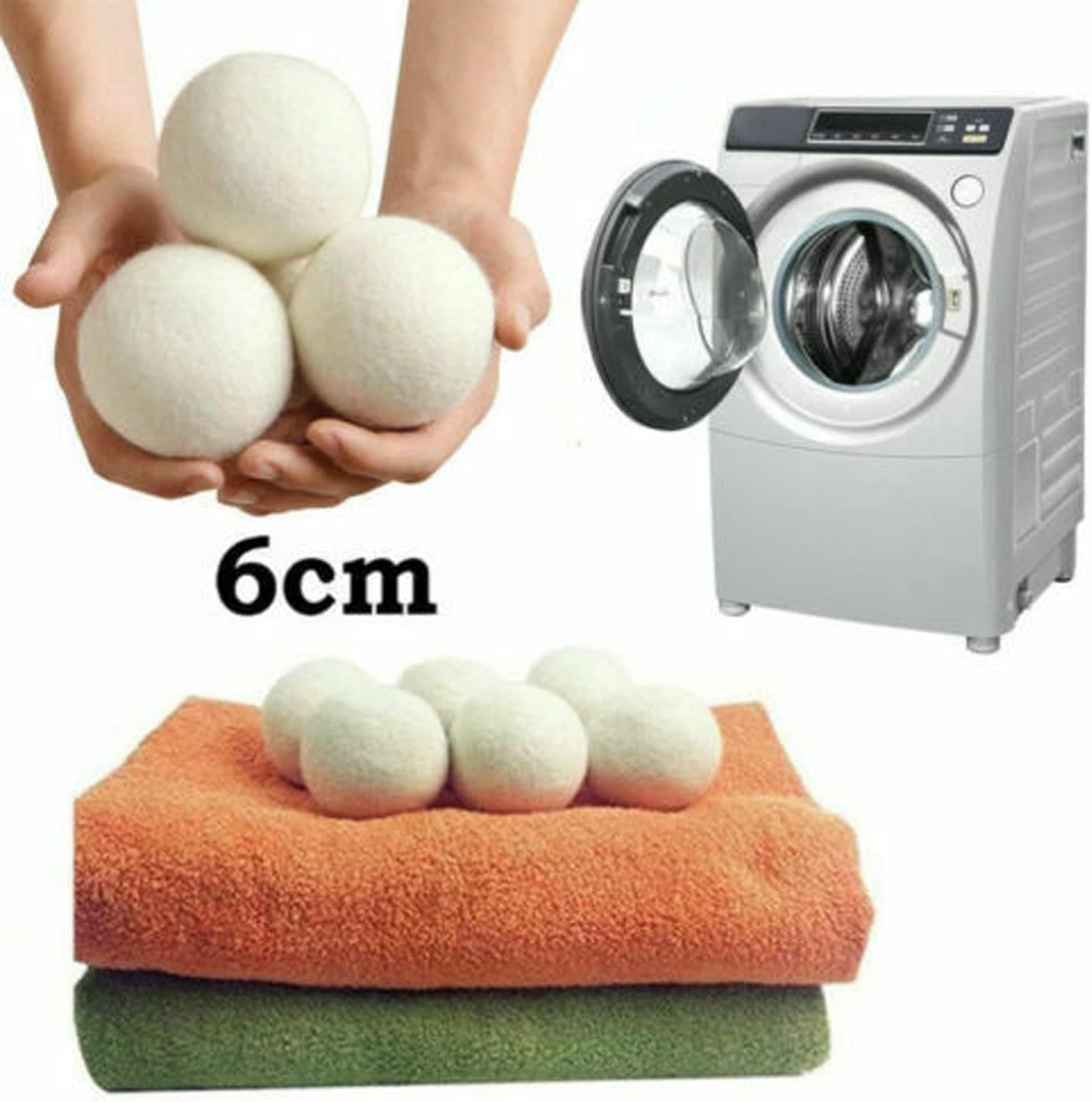 Wool Dryer Balls, 6-Pack, with Storage Bag – photo 6