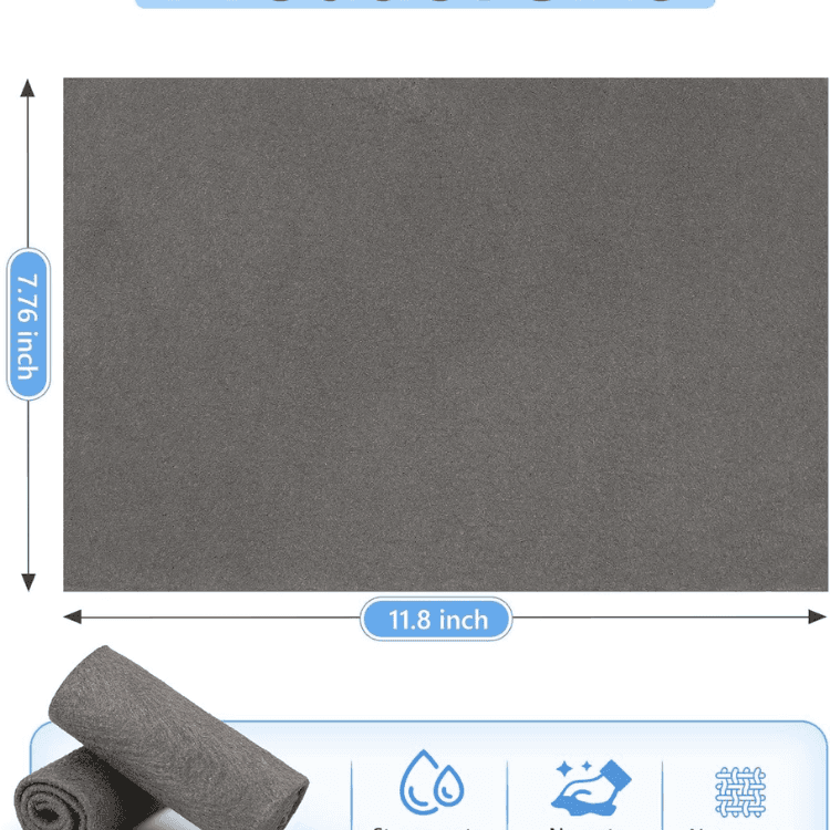 Streak-Free Microfiber Cleaning Cloths for Glass, 10-Pack