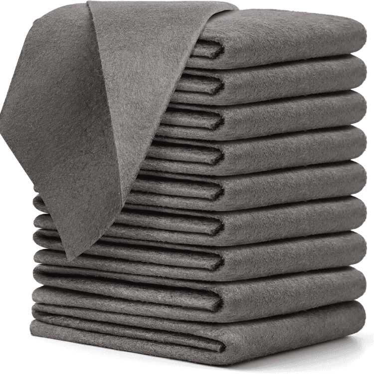 Streak-Free Microfiber Cleaning Cloths for Glass, 10-Pack – photo 5