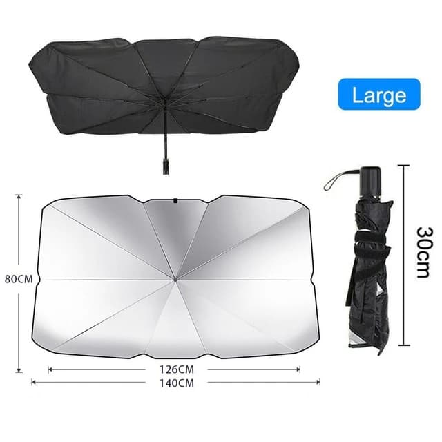Foldable Umbrella Windshield Sun Shade, 57 x 31 in – photo 4