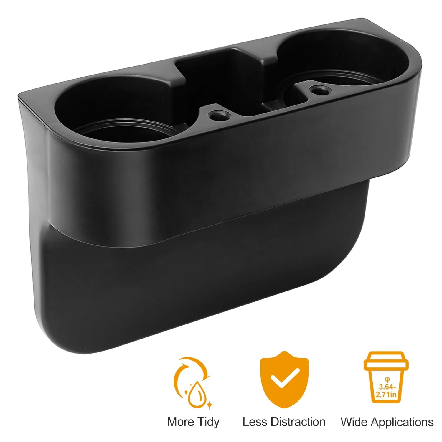 Car Seat Gap Organizer with 2 Cup Holders – photo 2