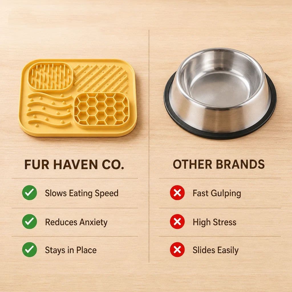 Silicone Pet Lick Mat, 4-Zone Slow Feeder with Suction Cups – photo 3