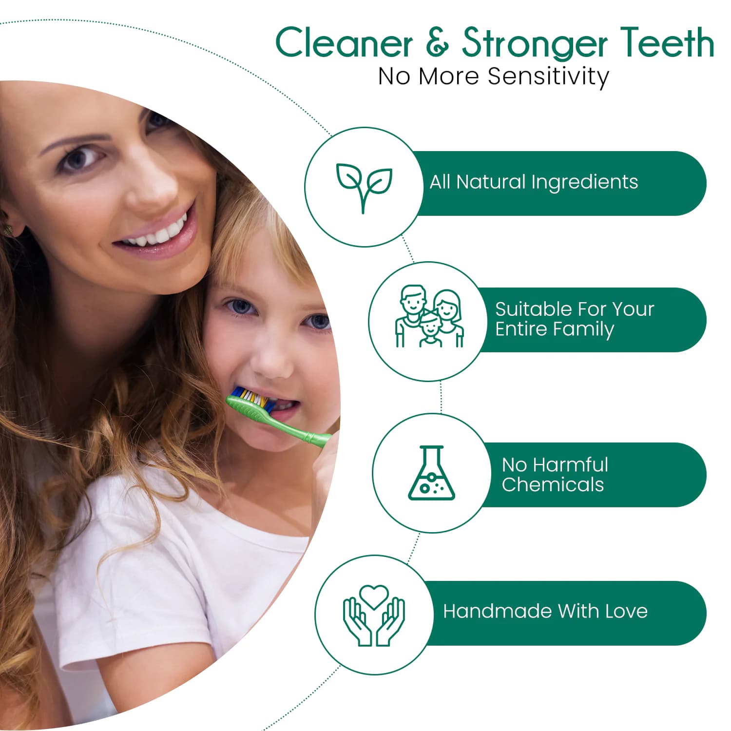 Tooth Powder with Refill & Bamboo Toothbrush