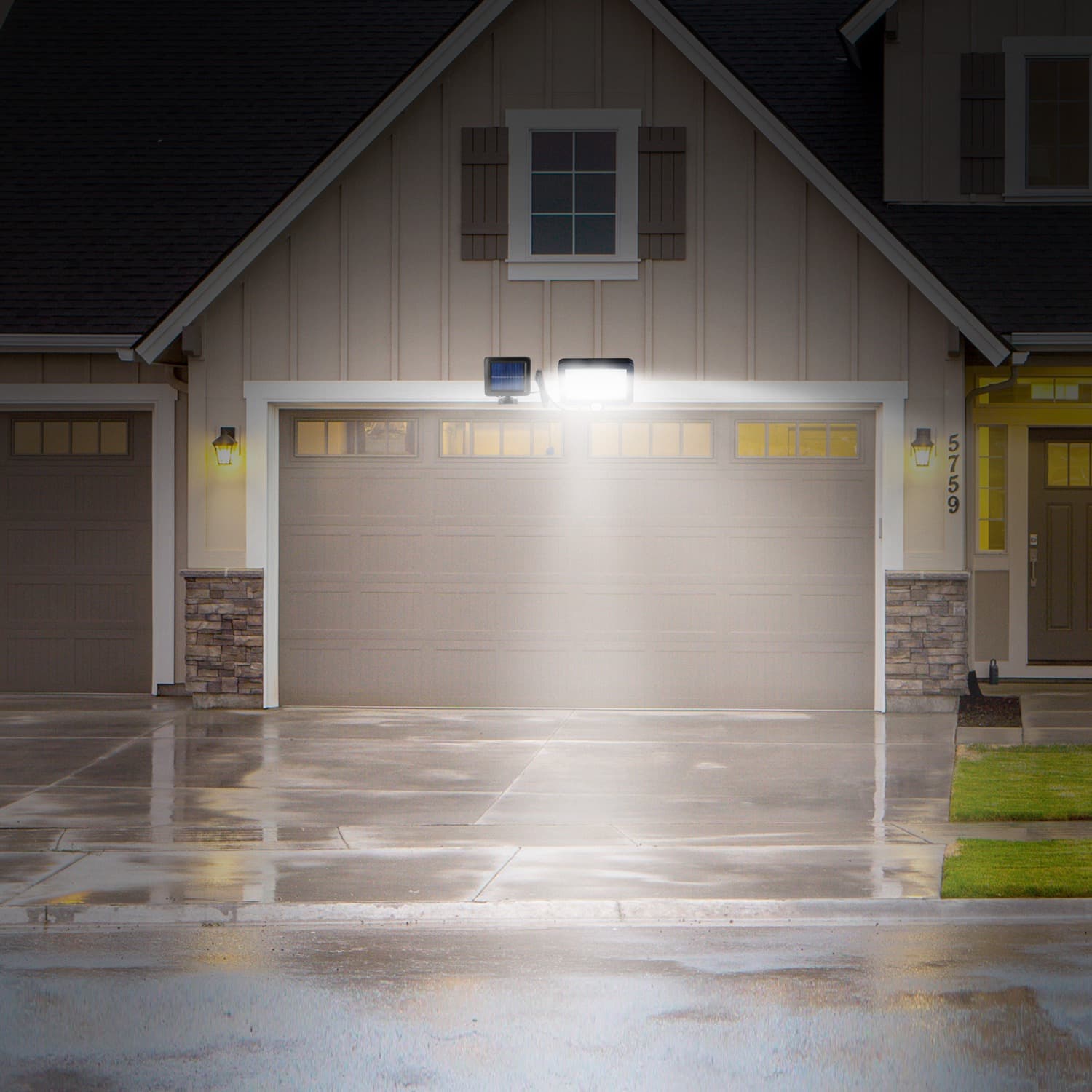Solar Wall Light, Motion Sensor, 100 LED