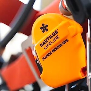 Nautilus Lifeline Marine Rescue Waterproof GPS with AIS/DSC Technology and 1 Antenna Winder for Accurate Positioning and Distress Alert Message Bundled with Silicone Pouch and Lanyard with Two D-Rings